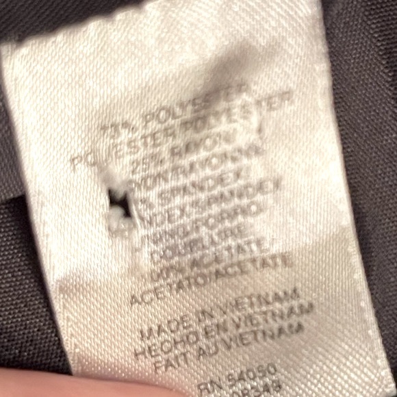 AK Anne Klein Stretch Two Button Blazer Charcoal Grey Size 10 - Picture 4 of 6